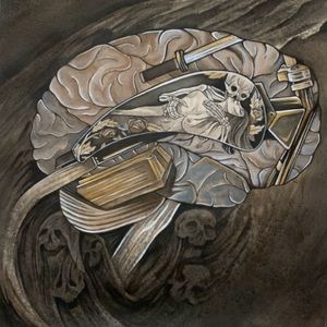 Original watercolor painting, artist: Audrey Vasquez